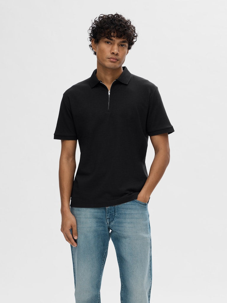 Selected homme Herren Polo-Shirts  Black