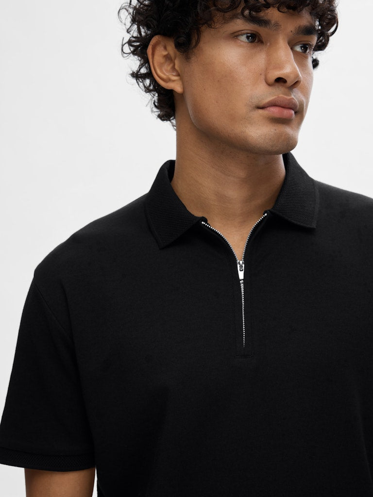 Selected homme Herren Polo-Shirts  Black