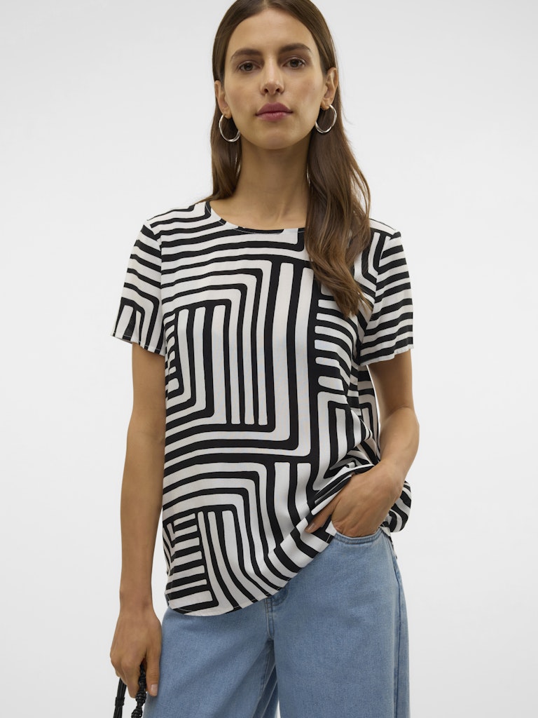 Vero Moda Damen T-Shirts Black/Pernille