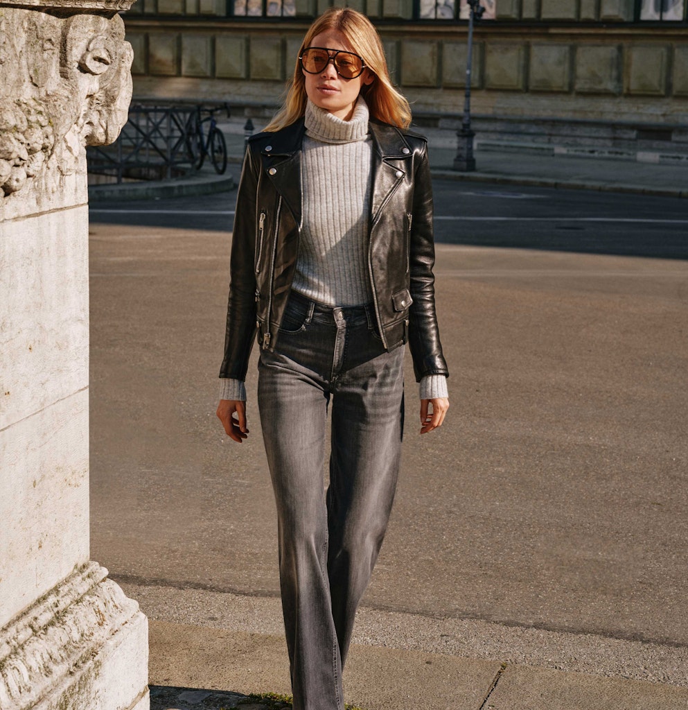 Mac Damen Jeans Grey Heavy Used