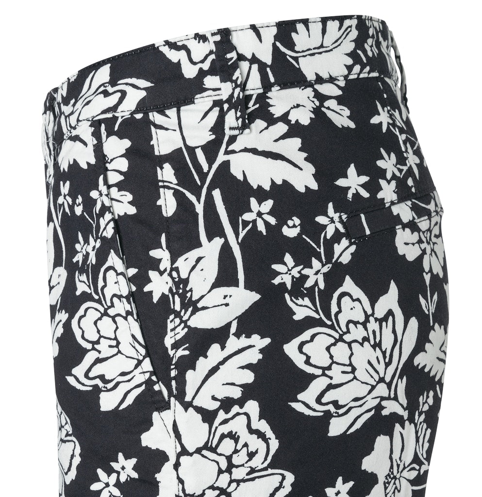 Mac Damen Hosen Floral Print