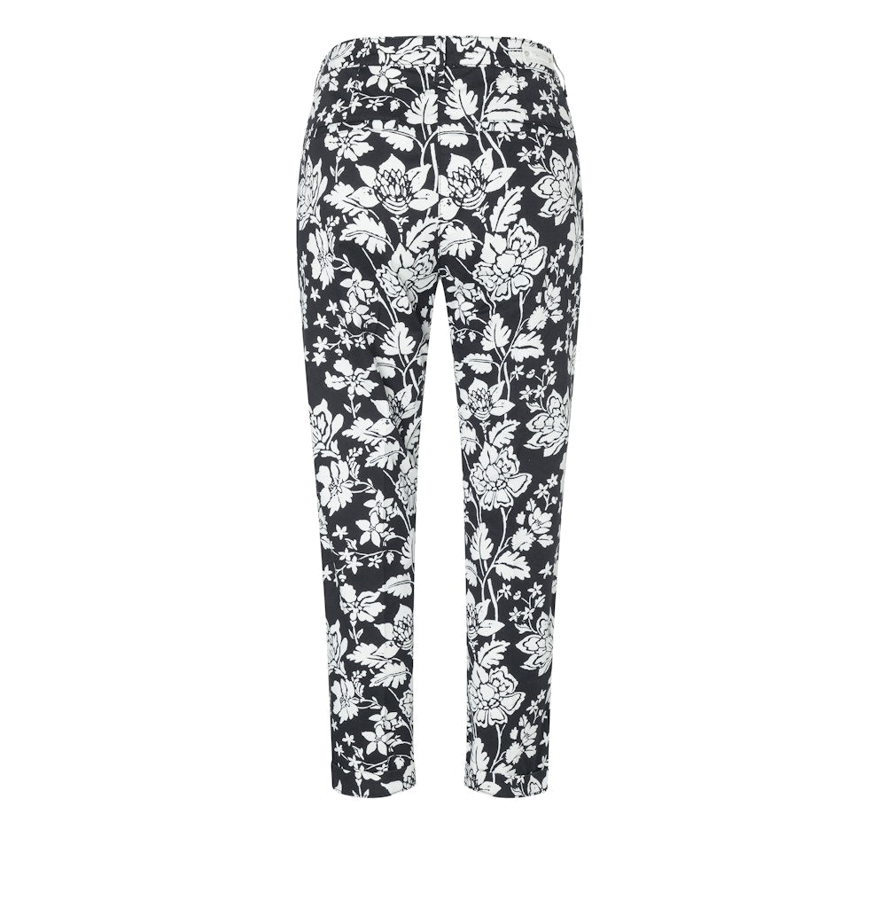 Mac Damen Hosen Floral Print