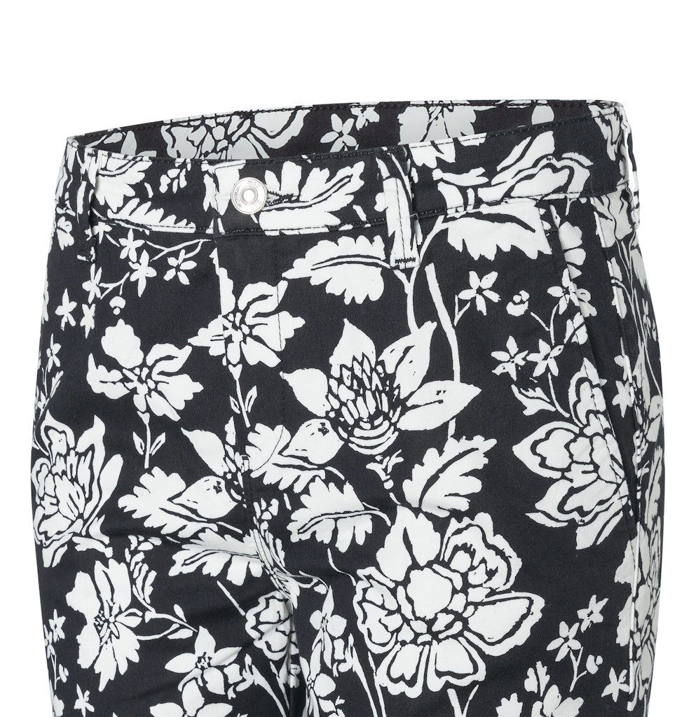 Mac Damen Hosen Floral Print