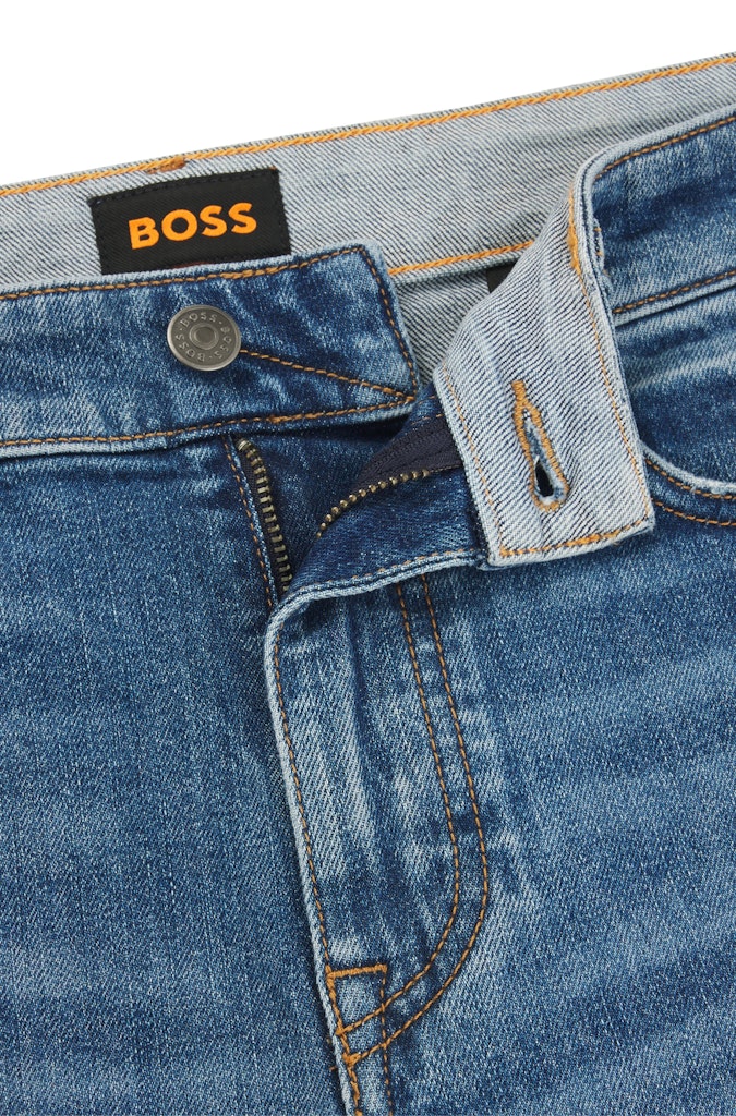 Boss Orange Herren Jeans  Bright Blue
