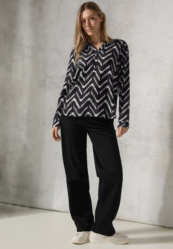 Cecil Damen Blusen Black