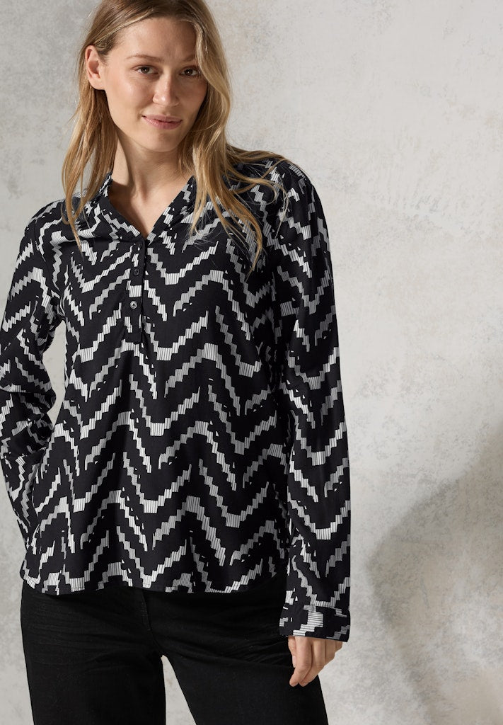 Cecil Damen Blusen Black