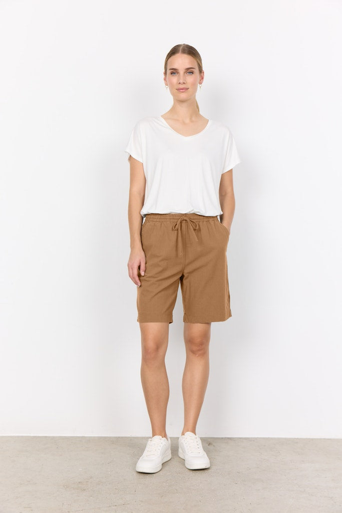 Soya Concept Damen Shorts Desert Brown
