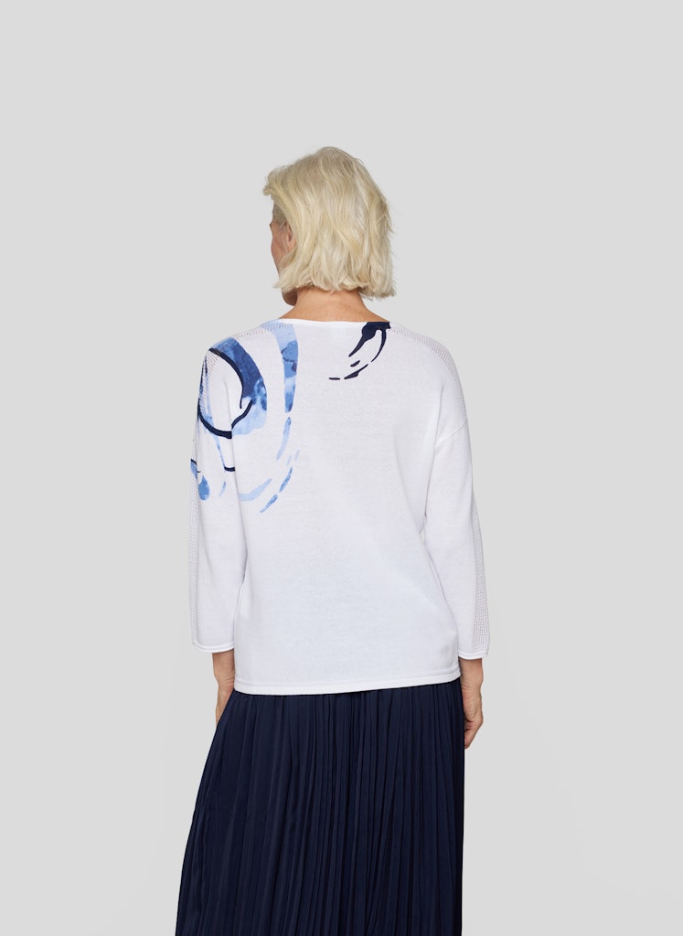 Rabe Damen Pullover Weiss