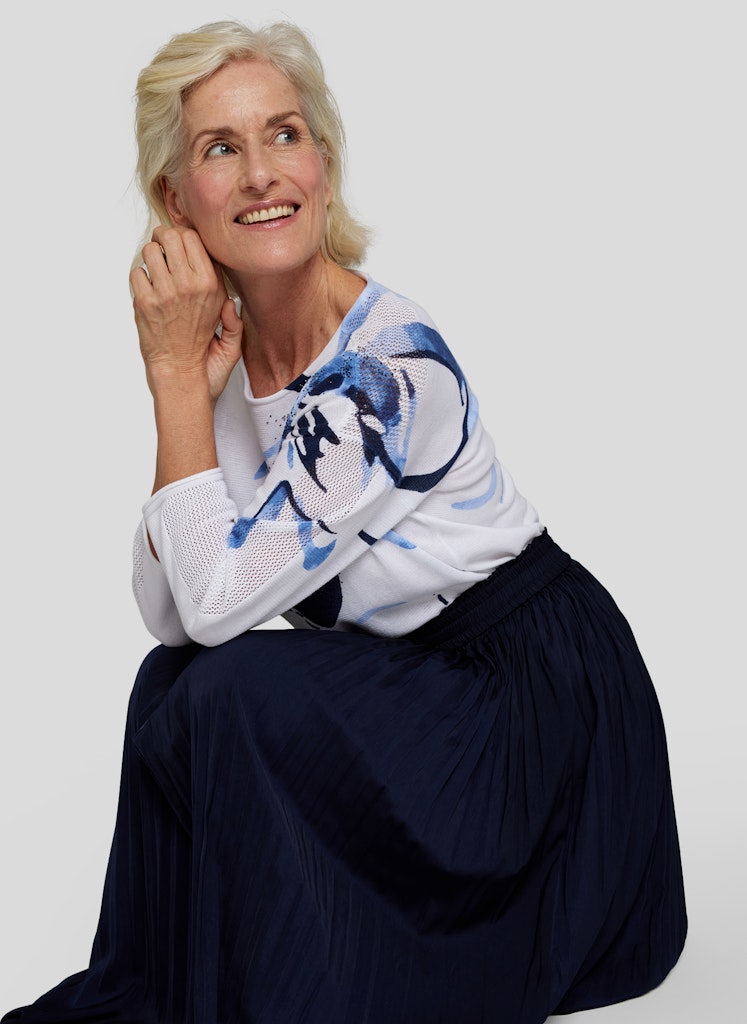 Rabe Damen Pullover Weiss