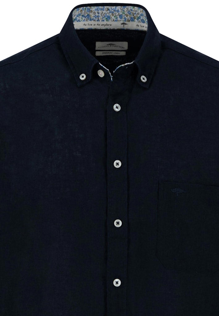 Fynch-Hatton Herren Hemden kurz Navy