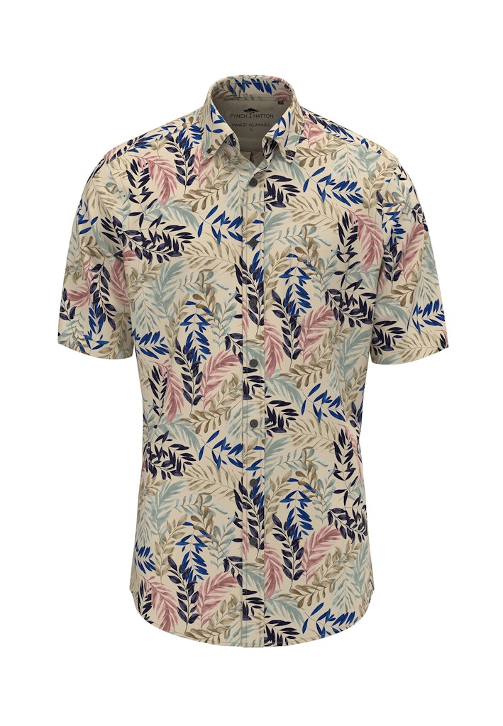 Fynch-Hatton Herren Hemden kurz Stone