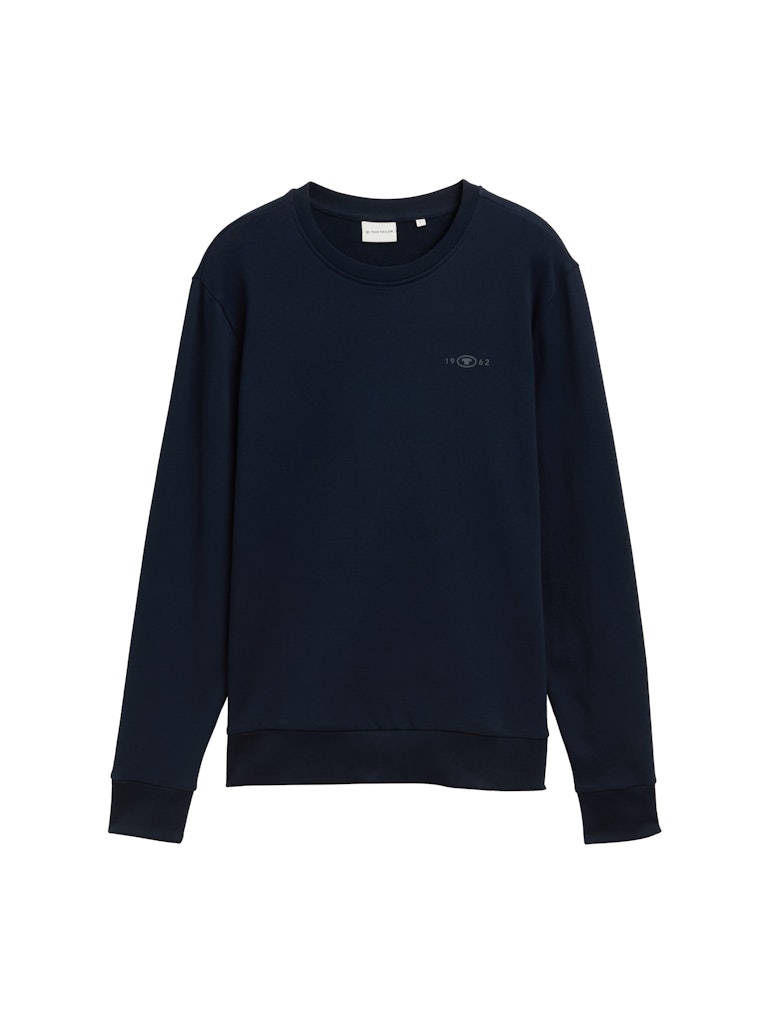 Tom Tailor Herren Sweatshirts Sky Captain Blu