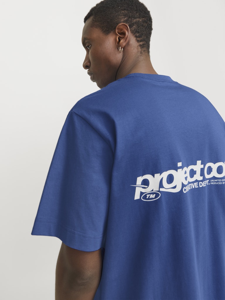 Jack & Jones Herren T-Shirts kurz Beaucoup Blue