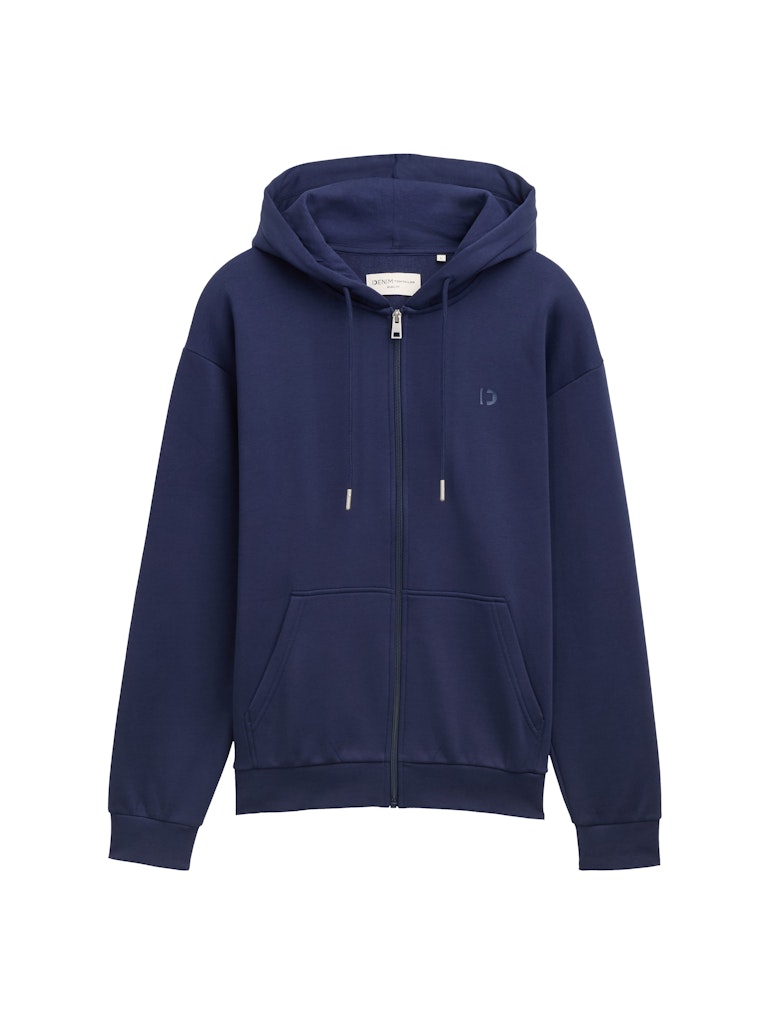 Tom Tailor denim Herren Sweatjacken Dark Blueberry