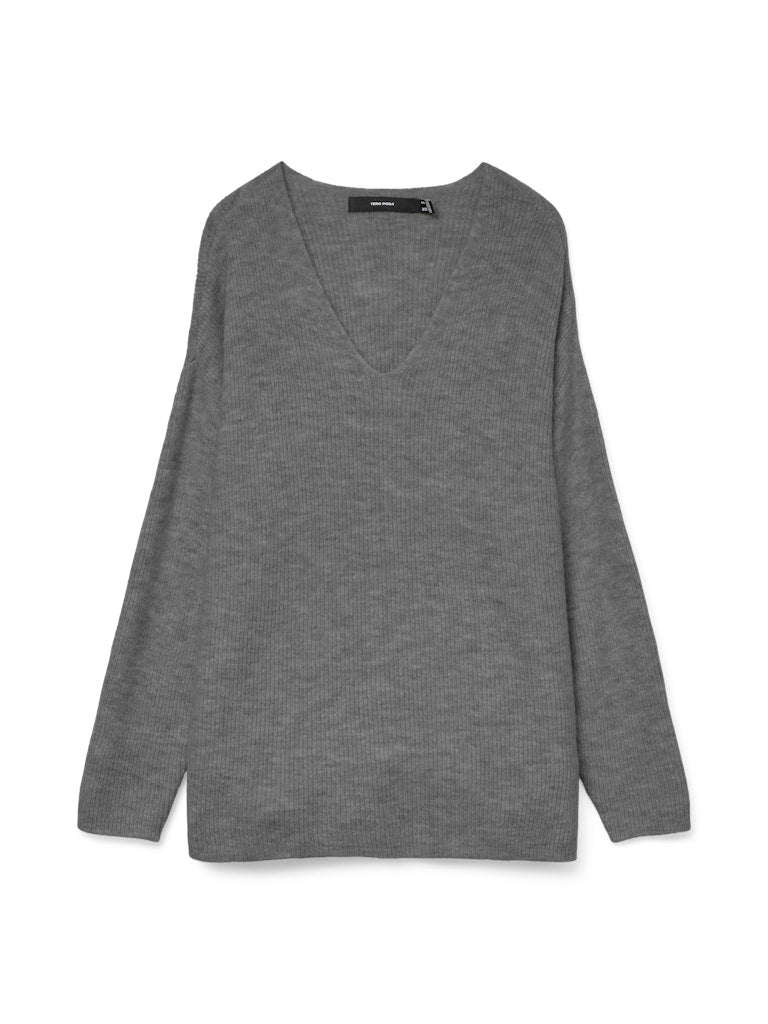 Vero Moda Damen Pullover Medium Grey Mel