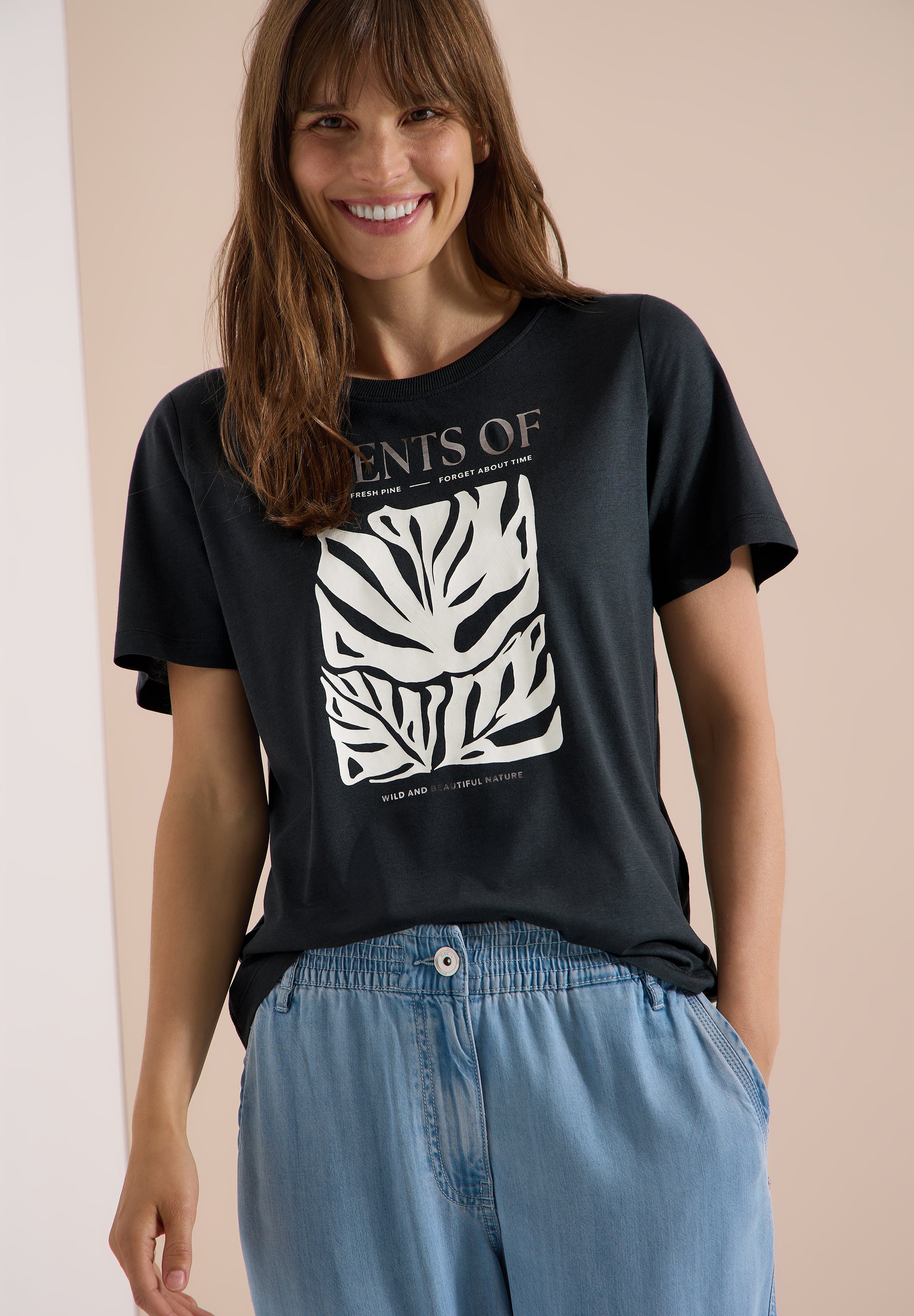 Cecil Damen T-Shirts Palm Bree