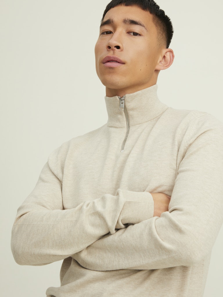 Jack & Jones Herren Pullover Oatmeal/Melange