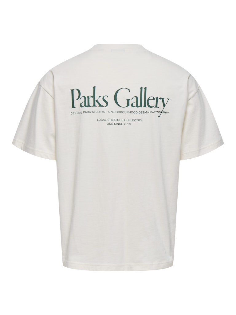 Only & Sons Herren T-Shirts kurz Gardenia/Parks