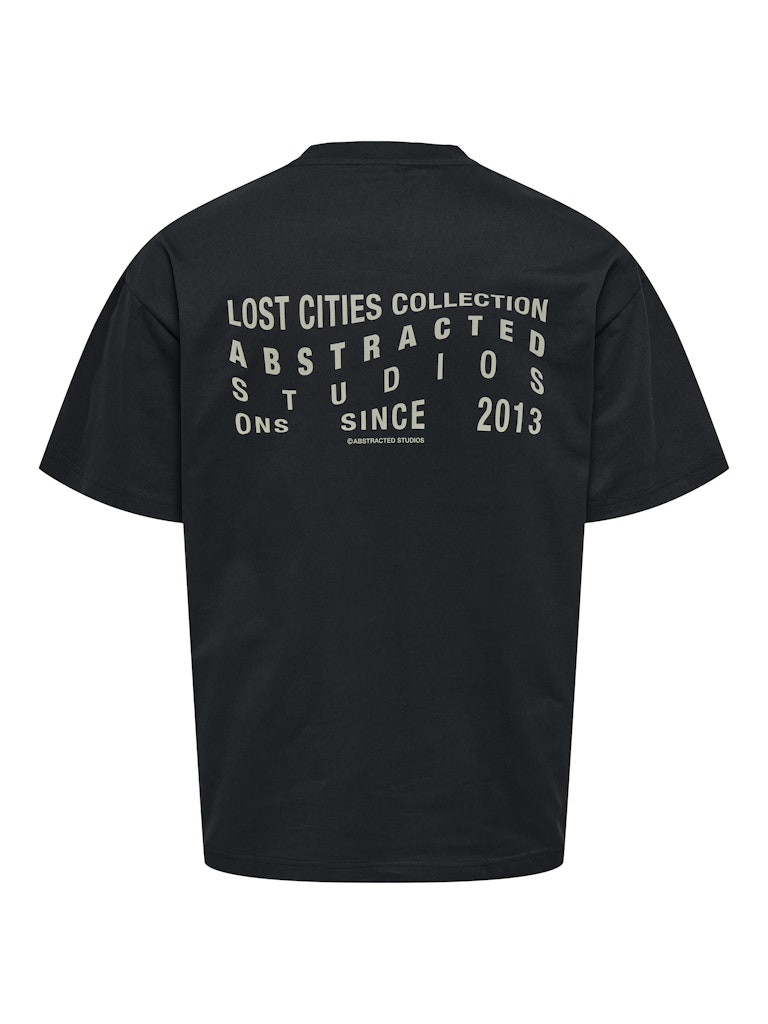 Only & Sons Herren T-Shirts kurz Jet Black/Lost