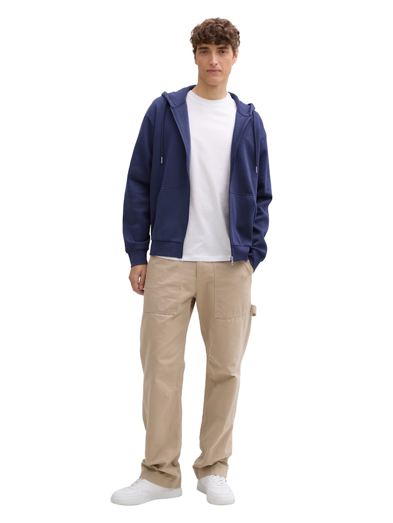 Tom Tailor denim Herren Sweatjacken Dark Blueberry