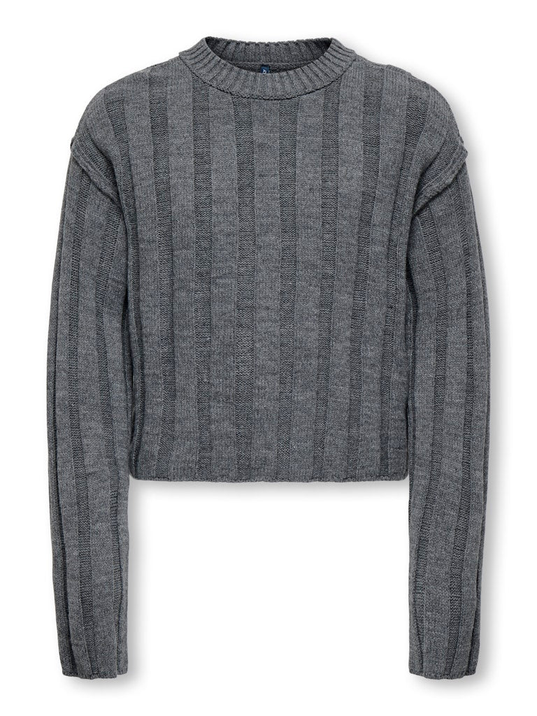 Only Mädchen Pullover & Strickjacken Dark Grey Melan