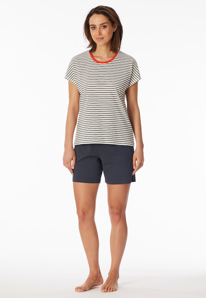 Schiesser Schlafanzug Off-White