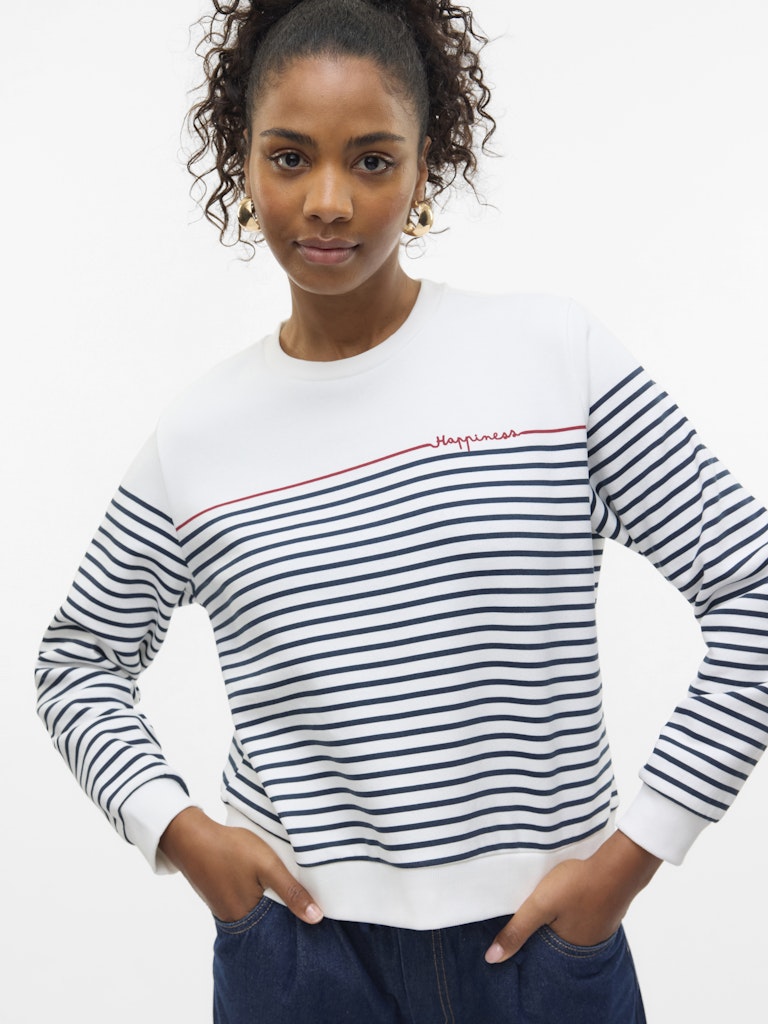 Vero Moda Damen Sweatshirts Cloud Dancer/Ha