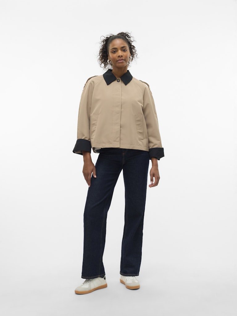 Vero Moda Damen Jacken Silver Mink/Bla