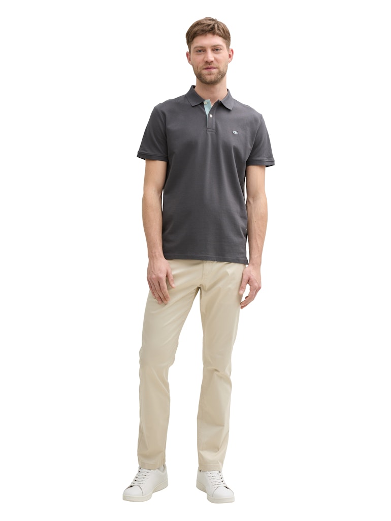 Tom Tailor Herren Polo-Shirts Dark Shadow