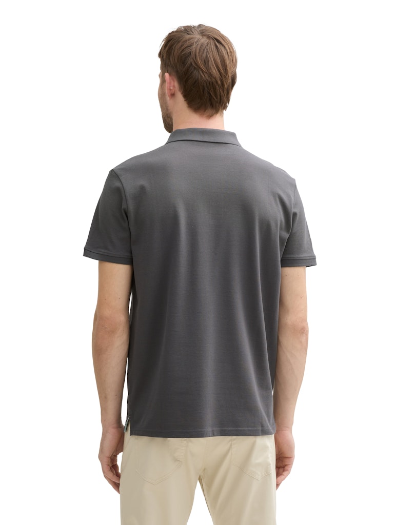 Tom Tailor Herren Polo-Shirts Dark Shadow