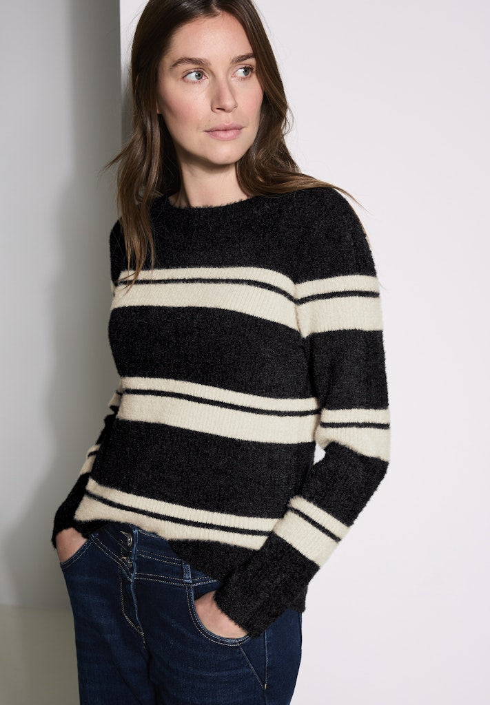 Cecil Damen Pullover Black