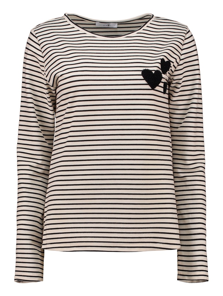 Haily's Damen T-Shirts Black Stripe