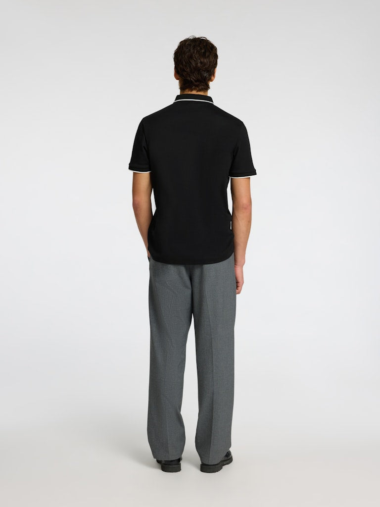 Selected homme Herren Polo-Shirts  Black