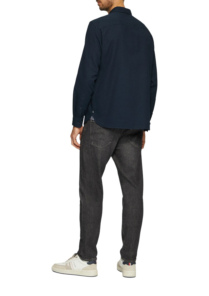 S. Oliver red Herren Hemden lang Blue