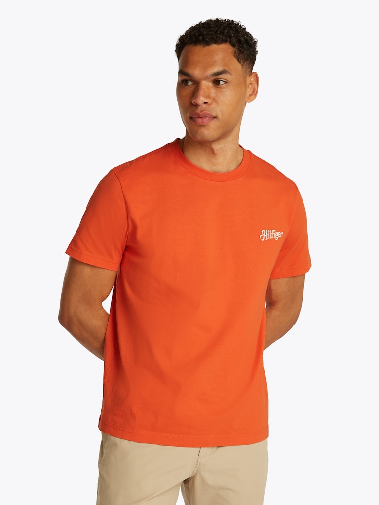 Tommy Hilfiger Herren T-Shirts kurz Scx Orange