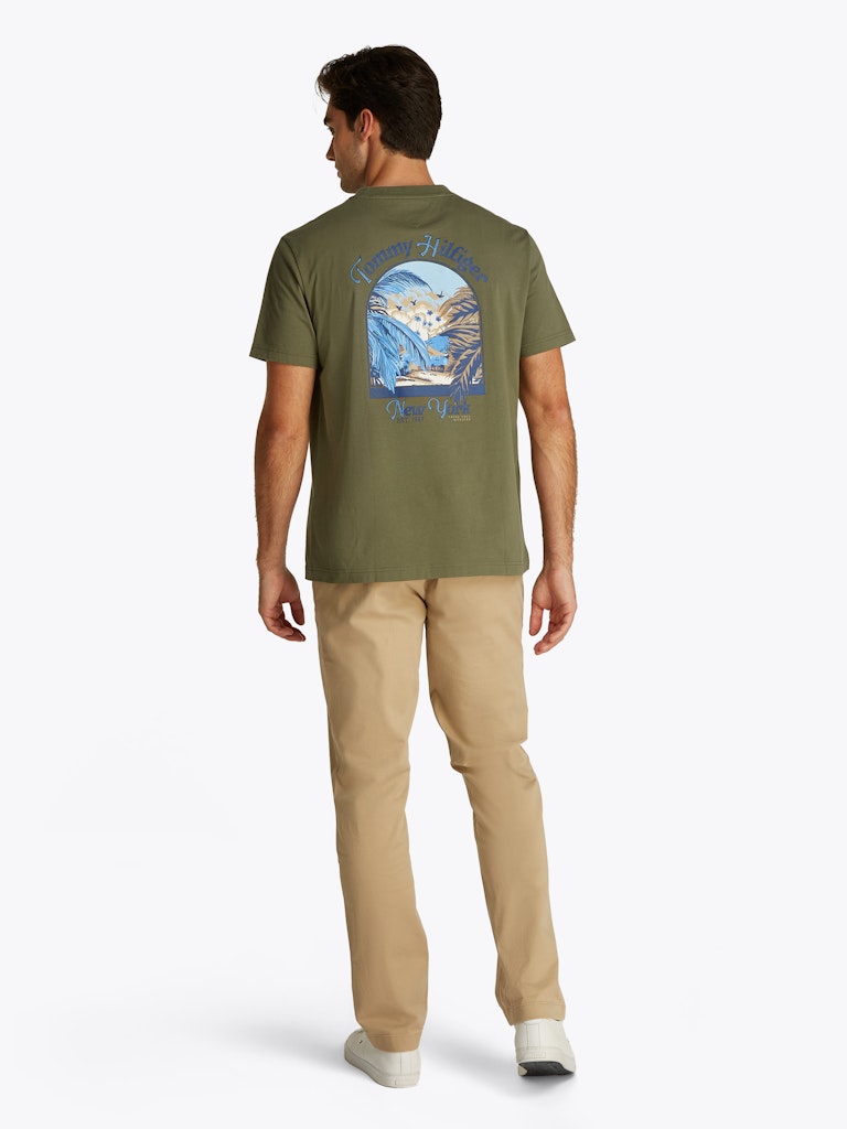 Tommy Hilfiger Herren T-Shirts kurz Pli Green