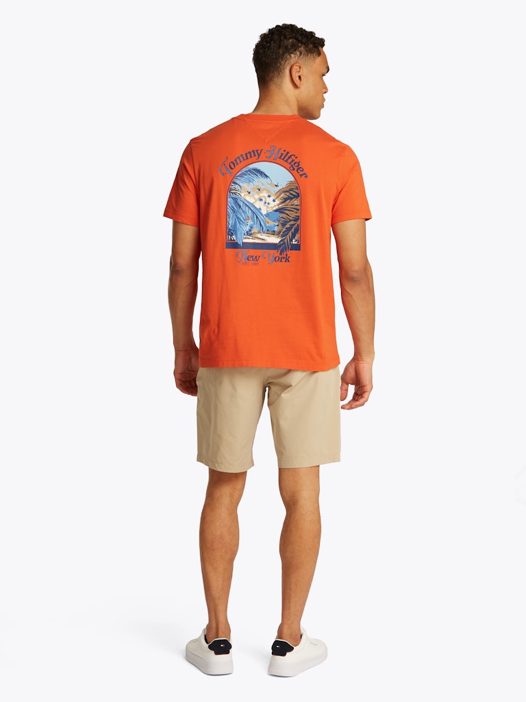 Tommy Hilfiger Herren T-Shirts kurz Scx Orange