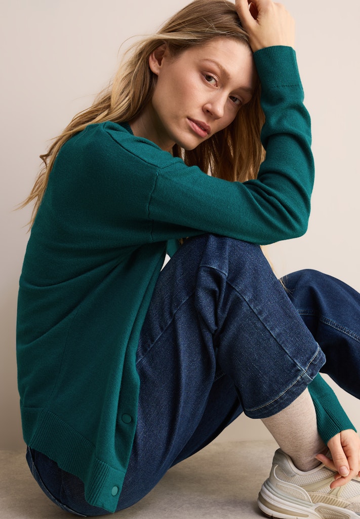 Cecil Damen Strickjacken  Petrol Gr