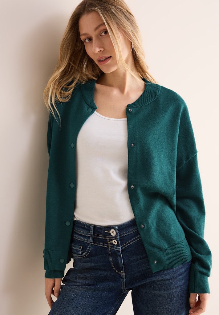 Cecil Damen Strickjacken  Petrol Gr