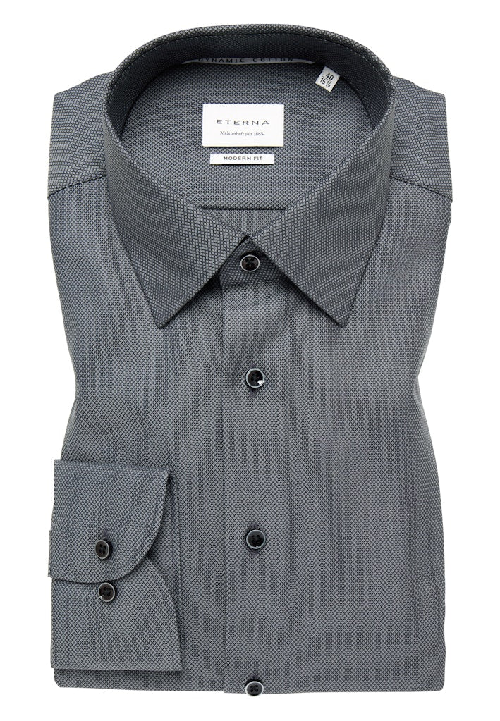 Eterna Herren Hemden lang  Schwarz