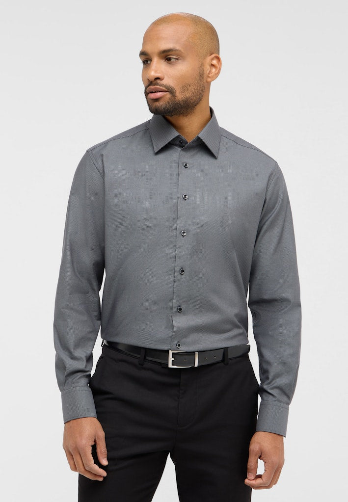 Eterna Herren Hemden lang  Schwarz