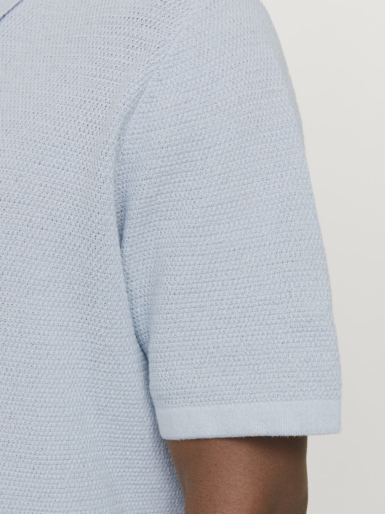 Jack & Jones Herren Polo-Shirts Chambray Blue/W