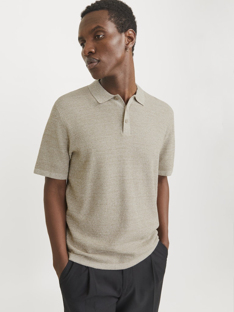 Jack & Jones Herren Polo-Shirts Coriander/W. Cl