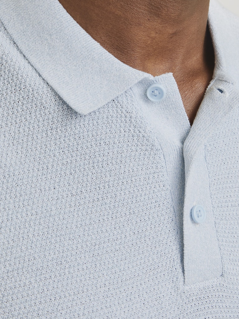 Jack & Jones Herren Polo-Shirts Chambray Blue/W