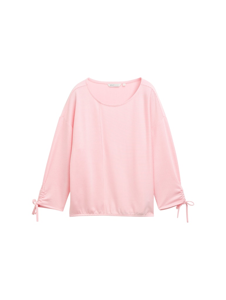 Tom Tailor denim Damen T-Shirts Pink White Stri