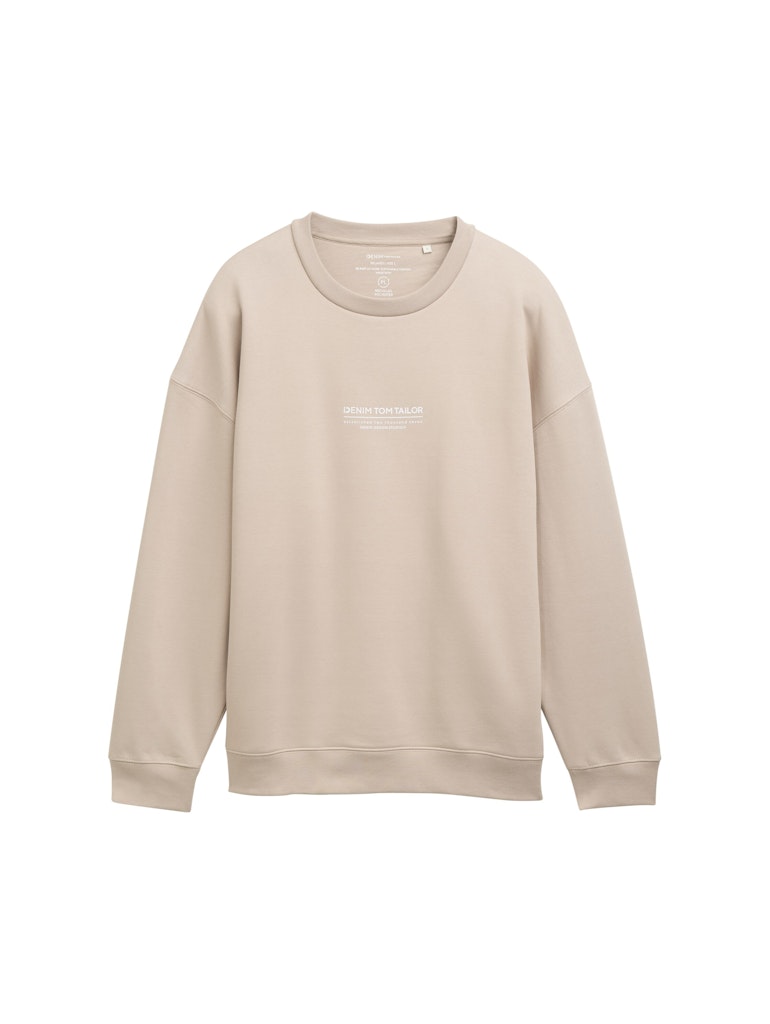 Tom Tailor denim Herren Sweatshirts Light Dove Grey