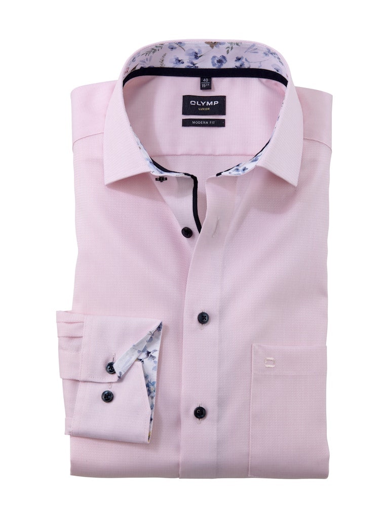 Olymp Herren Hemden lang  Rose