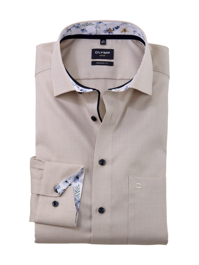 Olymp Herren Hemden lang Natur