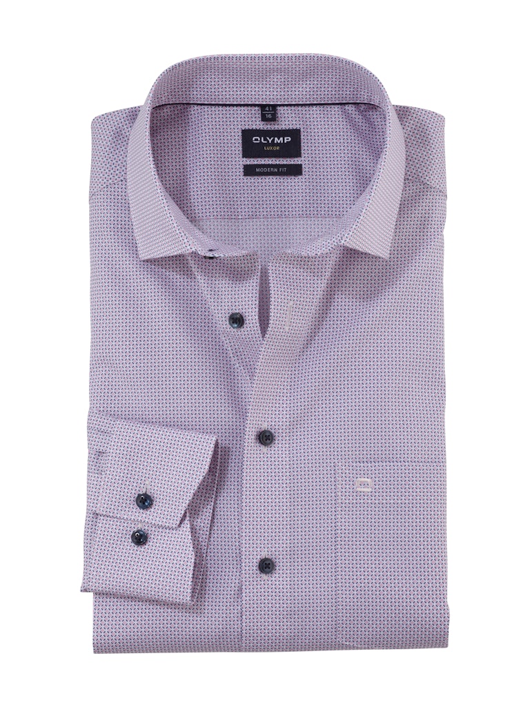 Olymp Herren Hemden lang  Rose