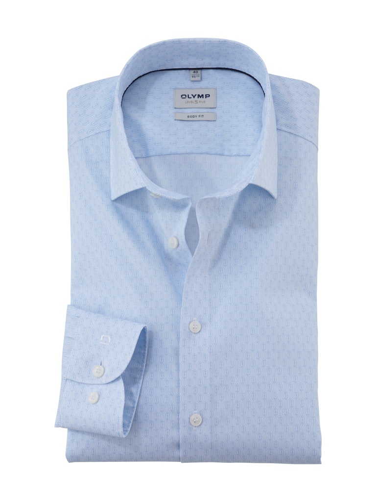 Olymp Herren Hemden lang  Bleu